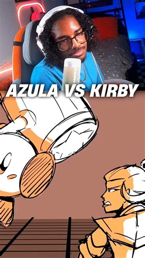 Mouth vs Water... | Azula vs Kirby Fight Animation Reaction #kirby #avatarthelastairbender