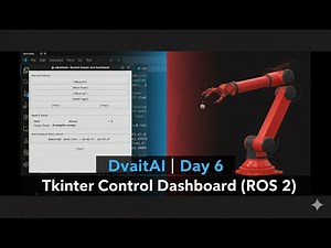 DvaitAI | Day 6 – Real-Time Robotic Arm Dashboard (Tkinter + ROS 2)