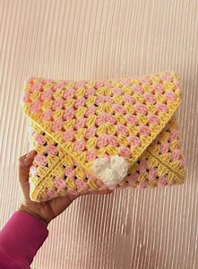 Handmade Crochet Book Sleeve - Etsy
