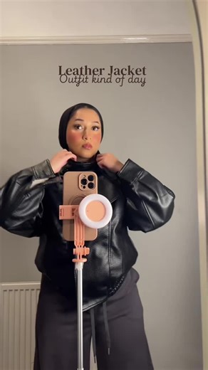 Leather jacket outfit kind of day #leatherjacket #trending #fashion #styling #trending