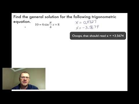 5.4 Equations & Graphs of Trig Functions (Pre-Calc 30)