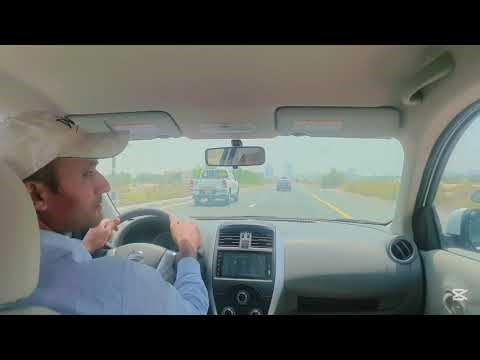 Road side parking in RTA test, Dubai