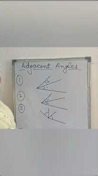 Adjacent Angles#maths #geometry #adjacent angles #linesandangle
