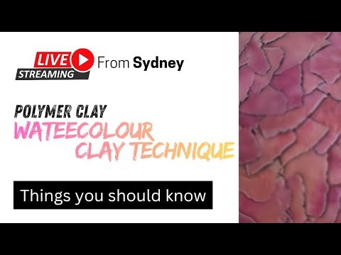 Watercolor Polymer Clay 🌈 | LIVE Step-by-Step Tutorial (Beginner Friendly)