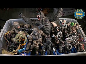 NEW 50+ Gallon Surprise Box Godzilla Vs Kong Toys Haul! Jurassic World Dinosaur Toys! Crazy Dino