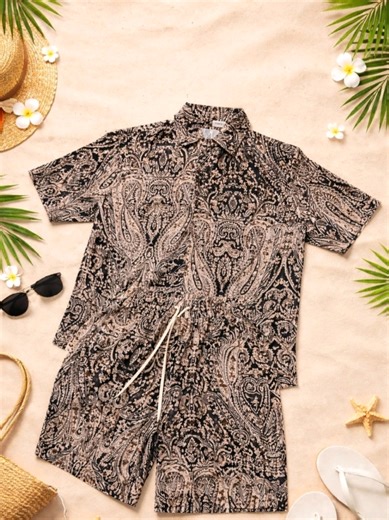 Set sơ mi lụa paisley, Set mặc thoáng mát dịp hè 2026 này #meneishop