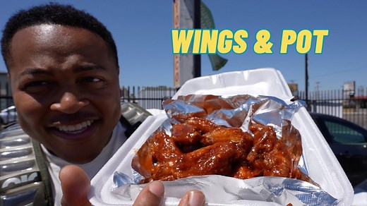 Trying wings and pot | Best chicken wings I've had in LA... so far!
