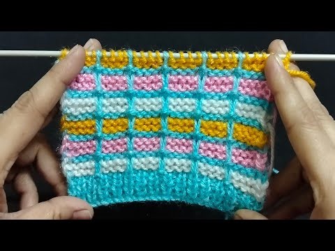 New knitting baby sweater / jacket design in two color | sweater ke design