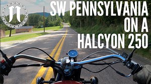 Stressful week? Decompress with a relaxing ride through Southwestern Pennsylvania with Michael on his Halcyon 250 motorcycle. | Janus Motorcycles