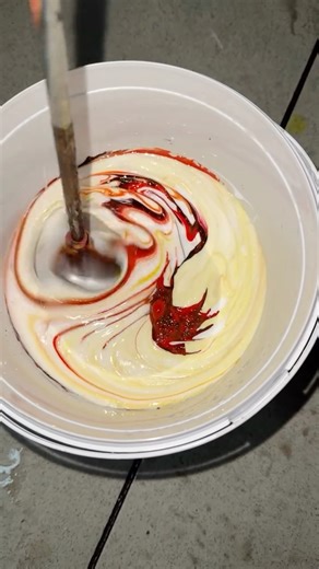 ColorSplash on Instagram: "Mahogany 🤎… …in motion 🤎 Deep, warm and satisfying color reaction. Many more colors coming in 2026 - follow to see them all. #mahogany #colormixing #paintmixing #satisfyingvideo #mixingcolors #asmrpaint #colorreaction #aestheticreels #dailycolor #followformore"