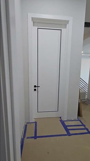 Modern Wood Interior Door with Frame & Hardware | Planum 0888 White Silk by UnitedPorte