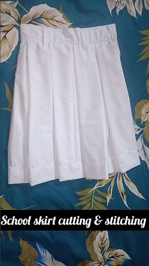 Box pleated school Skirt With Side Pocket Easy Cutting Full Tutorial Step By Step | school skirt