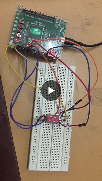 🔧 Implemented a Vowel Display System using FPGA and Verilog Developed a digital system to display vowels (A, E, I, O, U) sequentially on a 7-segment display using a finite state machine and clock… | Angel Rose Sindo