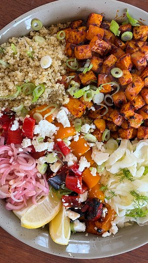 20 reactions · 3 comments | Celeriac (celery root for the Americans in the room) isn’t just for soups or showing off your salt baking skills. Try this mezze bowl with harissa glazed celeriac! Tag this with someone you want to eat this with for the full recipe! #cooktogether #homecooking #cookingfromscratch #kitchenskills #realfood | Healthy Dot | Facebook