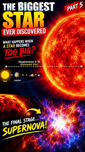 🔥 The Biggest Star Ever Discovered 😱🌌 | What Happens When a Star Gets TOO BIG? Part 5 #starrotation