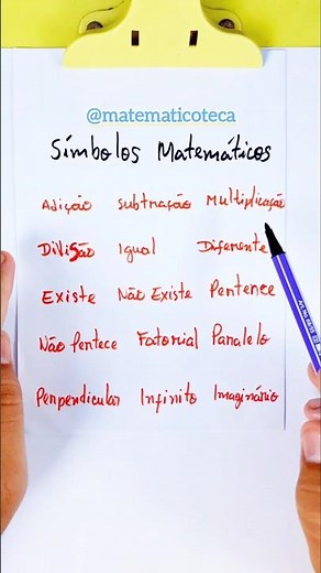 Símbolos Matemáticos