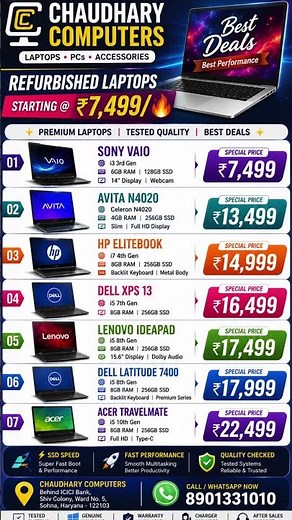 🔥 “High Specs, Low Price – Refurbished Deals!”