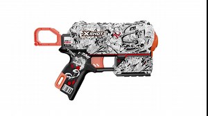 XSHOT Skins Flux - Illustrate (2 Pack + 16 Darts) by ZURU, Easy Reload, Air Pocket Dart Technology, Toy Foam Dart Blaster for Kids, Teens, Adults, Frustration Free Packaging