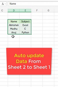 42K views · 304 reactions | Automate data in Sheet to sheet in seconds  #exceltricks #exceltips | Mukul Jain | Facebook