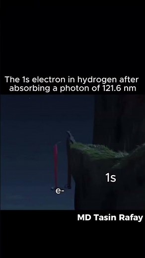 When an electron is excited, it jumps from a lower energy orbital into a higher orbital #chemistry