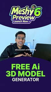 3.2K views · 27 reactions | Turn your image into 3D with this FREE Ai 3D Model Generator! You can even turn your imagination into 3D by typing just a prompt and at the same time turn it into a video in a few clicks. Yes it's that easy! Comment 'Link' and I'll DM you. #3D #meshy #imageto3d #ai #tool | Logo Duniya Designs | Facebook