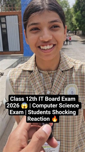 Class 12th IT Board Exam 2026 😱 | Computer Science Exam | Students Shocking Reaction 🔥