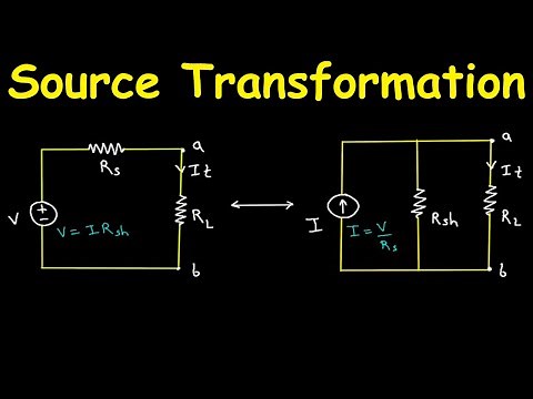 Source Transformation Technique(Voltage Source to Current Source & Current Source to Voltage Source)