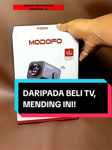 MODOFO S500 smart projector Android 14 layar sampai 150 inch