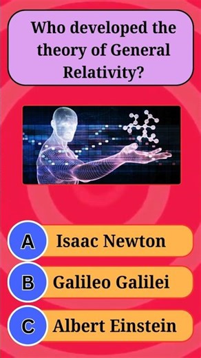 Who developed the theory of relativity? | Gk Quiz #shorts #quiz #gkquiz #shortsfeed #foryou