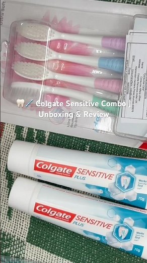 🦷🪥 Colgate Sensitive Combo Unboxing & Review #Shorts