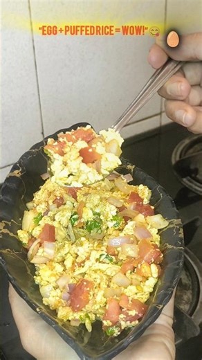 5-Min Egg Snack with Puffed Rice 😍 | Easy & Tasty!