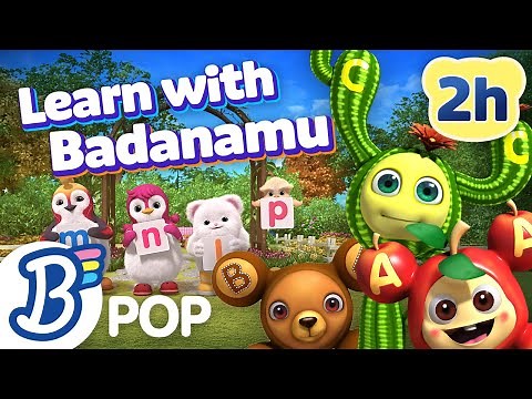 🌟 (2 HOURS) Learn With Badanamu Compilation l Badanamu Nursery Rhymes, ABC Songs, Kids Songs