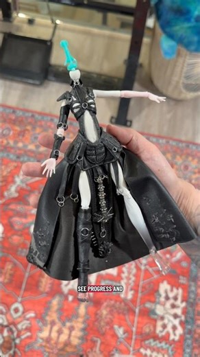 NEW MONSTER HIGH DOLL ALERT! 🤭🖤📌 #customdoll #monsterhigh #pinhead #costume #costumedesign