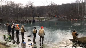 Anglers line the water for first day of catch-and-keep season at Missouri's trout parks