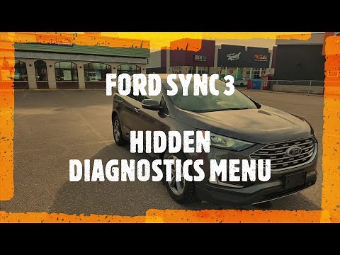 Ford SYNC 3 - HOW TO ENTER HIDDEN DIAGNOSTICS MENU ON ANY NEWER FORD (Escape, Edge, Explorer, etc..)