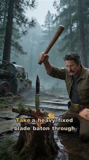 How to start a fire with wet wood after rain #bushcraft #survival #fire