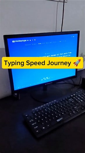 Typist Buddy on Instagram: "From beginner to better — day by day typing speed improvement ⌨️🔥 No shortcuts, no fake speed. Just real keyboard practice with consistency. If you’re learning typing for jobs, exams, or self-improvement, save this reel and practice daily with me 💪 Speed + accuracy dono improve honge 🚀 --- #typingspeed #touchtyping #typingpractice #typingjourney #keyboardpractice #fasttyping #explorepage #learntyping #dailytyping #computerlearning #skillimprovement #studentlife #ex