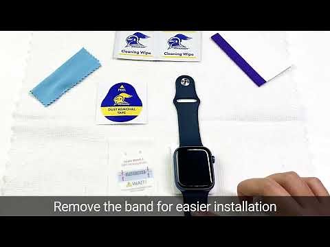 Apple watch Dry-MilitaryShield Screen Protector Installation Video Instruction by ArmorSuit