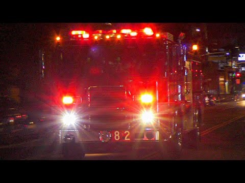 LAFD Engine 82 (reserve) & Rescue 82 Responding