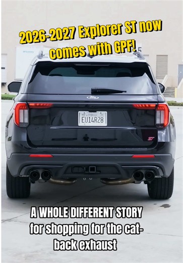 With the addition of the GPF, your ST now has FOUR exhaust-restricting elements - making it much harder to unleash that aggressive exhaust sound Most other brand cat-back exnbust systems become extremely quiet on GPF-equipped STs. Barely louder than stock But i-5 Autohaus Type Beast is a DIFFERENT GAME😈 #i5autohaus #fordexplorer #explorerst