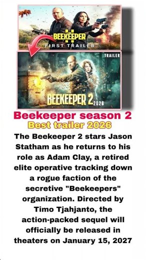 The Beekeeper season 2 new trailer #2026