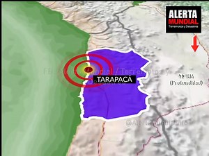 📢Temblor en Tarapacá, Chile 🇨🇱 📍 Región: Tarapacá 📊 Magnitud: 3.9 📏 Profundidad: 73 km ⏰ Hora local: 01:05:48 (05/03/2025) 📌 Ubicación: 37 km al NNW de Iquique (población: 227,000) 🌍 Movimiento sísmico registrado en la zona. Sin reportes de daños. ¡Mantente | Alerta Mundial / Terremotos y Desastres