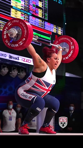 Emily Campbell Snatching 121kg for Bronze at Worlds