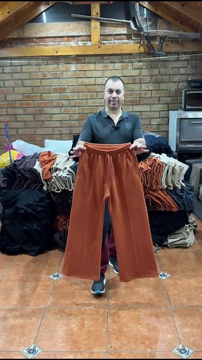 Pantalones Palazzo de Franela Algodón en Alameda Maipú