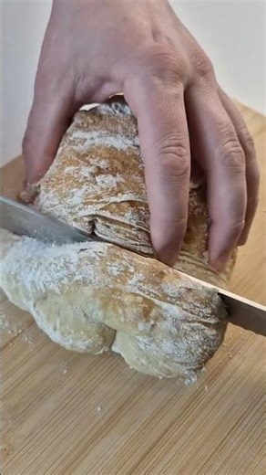 Ciabatta with Big Holes – Crispy Crust, Airy Inside! 🥖✨