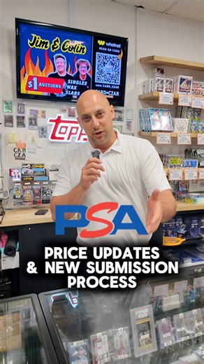 Card Czar on Instagram: "🚨 PSA Grading Updates 🚨 📈 Bulk Value Pricing → now $27 a card 💳 Payment is now due with submission 🖥️ Moving to an electronic grading form when we open the new shop 🎉 📦 A batch of PSA subs is coming back this week (May 2025 submission) Please give us a little time to sort — we’ll contact you via IG, phone, or email once your cards are ready 🙌 Thanks for grading with us! 🙏👑 #PSA #PSASubmission #PSACards #CardGrading #GradedCards #SlabbedCards #SportsCards #Tradi