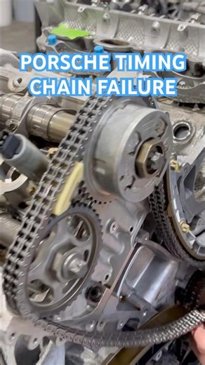 Porsche V8 and V6 timing guide chain failure ￼