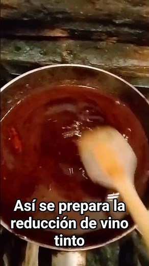reducción de vino tinto