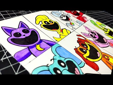 COMO DIBUJAR a LOS SMILING CRITTERS de POPPY PLAYTIME capitulo 3 | Drawing smiling critters