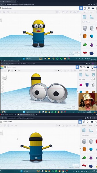 Panduan Membuat Minions 3D di Tinkercad untuk Multimedia